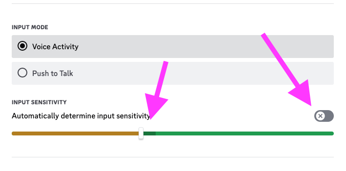 input sensitivity